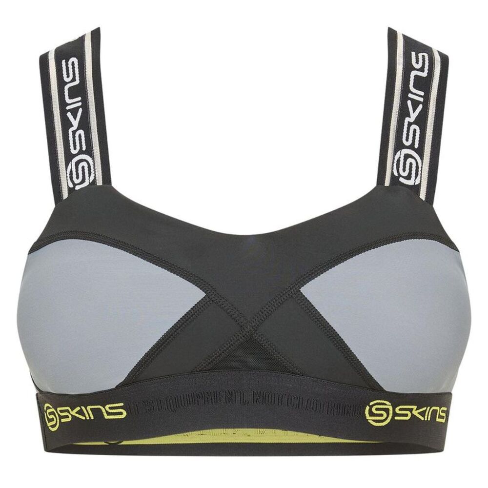 Skins Womens/Ladies Dnamic Speed Sports Bra / Gray/Black